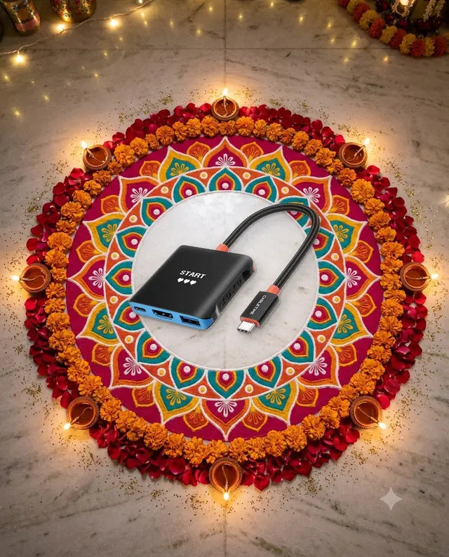 Switch 2 / Switch Portable TV Dock in a festive scene