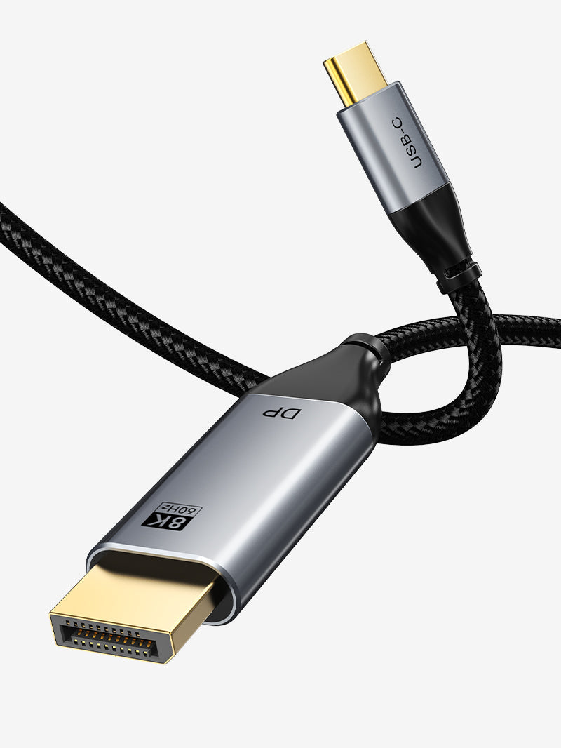CABLETIME USB C to DisplayPort 1.4 Cable 8K 60Hz 4K 144Hz, models CC21L / CC21N, SKUs CT-CMDP8K-AG2 / CT-CMDP8K-AG3