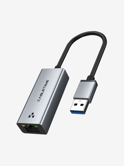 CABLETIME USB 3.0 to Gigabit Ethernet Adapter 1000Mbps RJ45 | CT-AML1000-AG