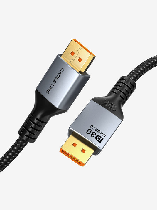 CABLETIME DisplayPort 2.1 80Gbps cable CT-DP16K-AG