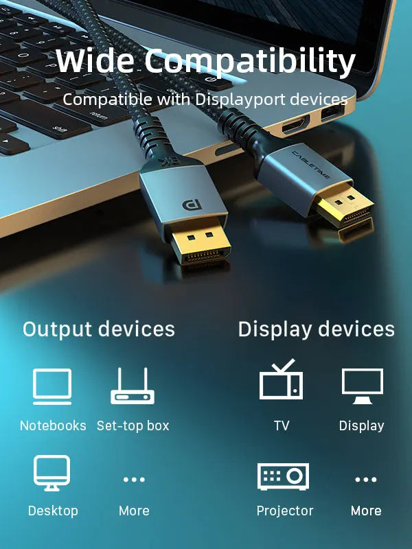 CABLETIME DisplayPort cable compatibility