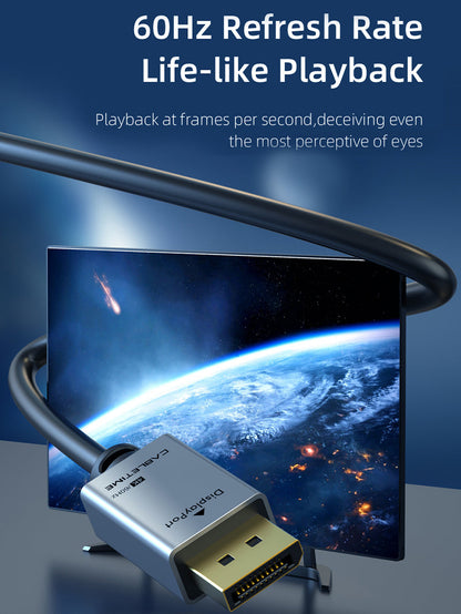 CABLETIME premium DisplayPort cable 4K display performance