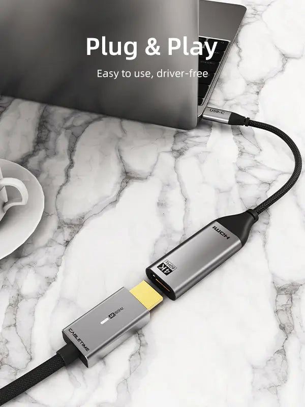 CABLETIME USB-C to HDMI durable construction