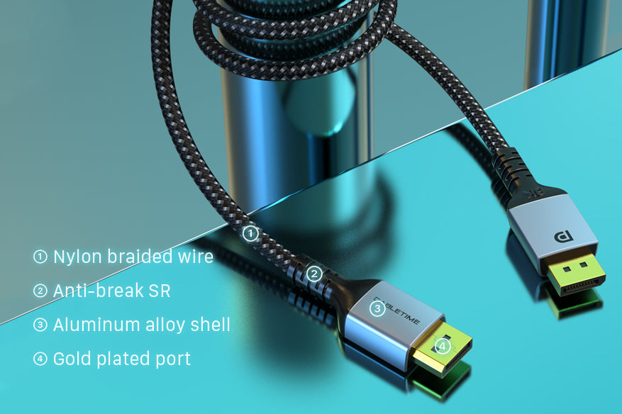 CABLETIME DisplayPort cable durability feature