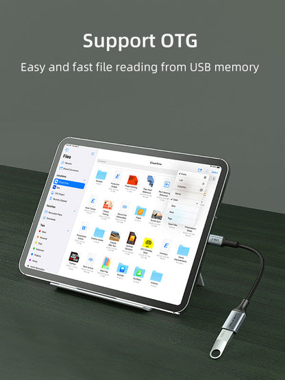CABLETIME USB C Male to USB 3.0 Female Adapter Type C OTG Cable, model CP60G, SKU CT-CMAF3.0-AG0.15
