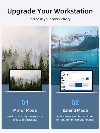 CABLETIME USB-C to DisplayPort display modes