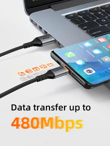 CABLETIME 3A USB-C cable 480Mbps data transfer