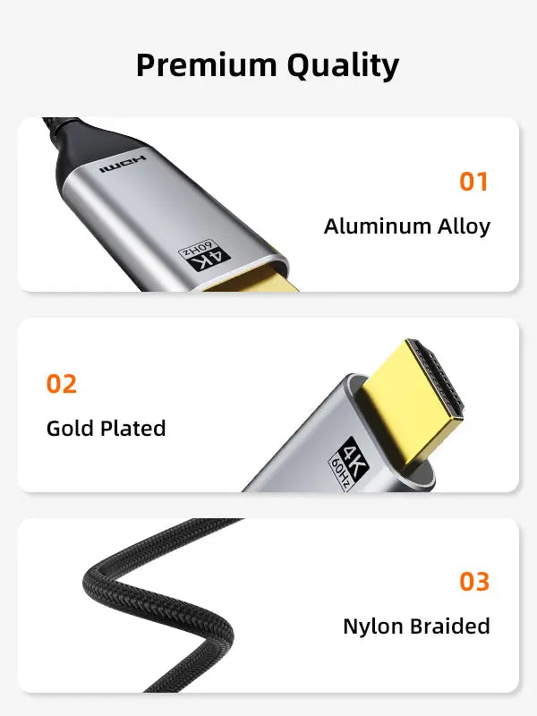 CABLETIME USB C To HDMI Cable 4K 60Hz, models CC10H / CC10K / CC10N / CC10P, with length options 1m, 1.8m, 3m and 5m