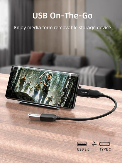 CABLETIME USB Type C Male to USB 3.0 Female OTG Adapter, models CP71B / CP71G, SKUs CT-OTG-CMAF-ABL / CT-OTG-CMAF-AGL