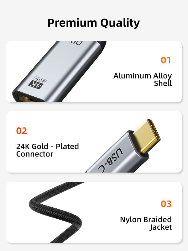 CABLETIME USB-C to DisplayPort compatibility