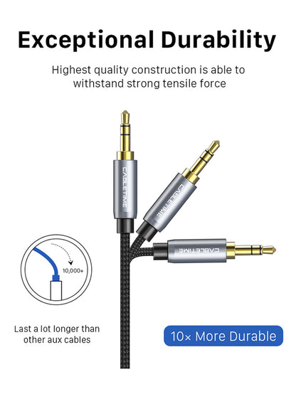 3.5MM 90 Degree Right Angle Audio Aux Cable Cord