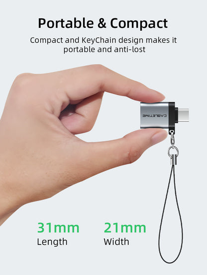 CABLETIME USB Type C Male to USB 3.0 Female OTG Adapter, models CP71B / CP71G, SKUs CT-OTG-CMAF-ABL / CT-OTG-CMAF-AGL
