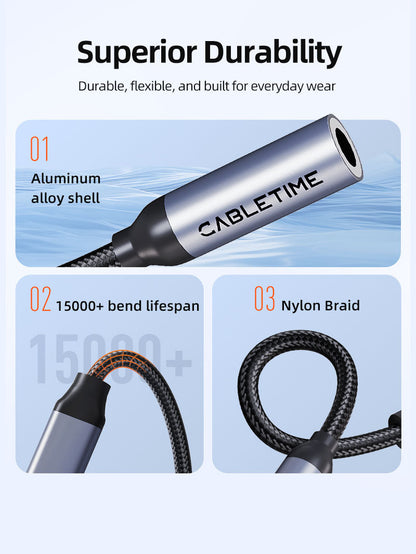 CABLETIME audio adapter durability