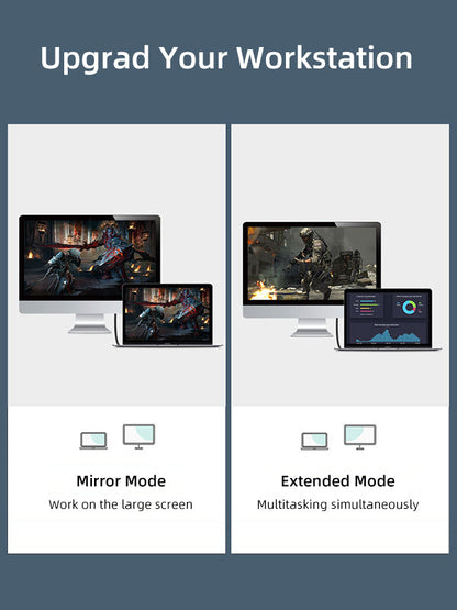 CABLETIME DisplayPort to HDMI cable workstation setup