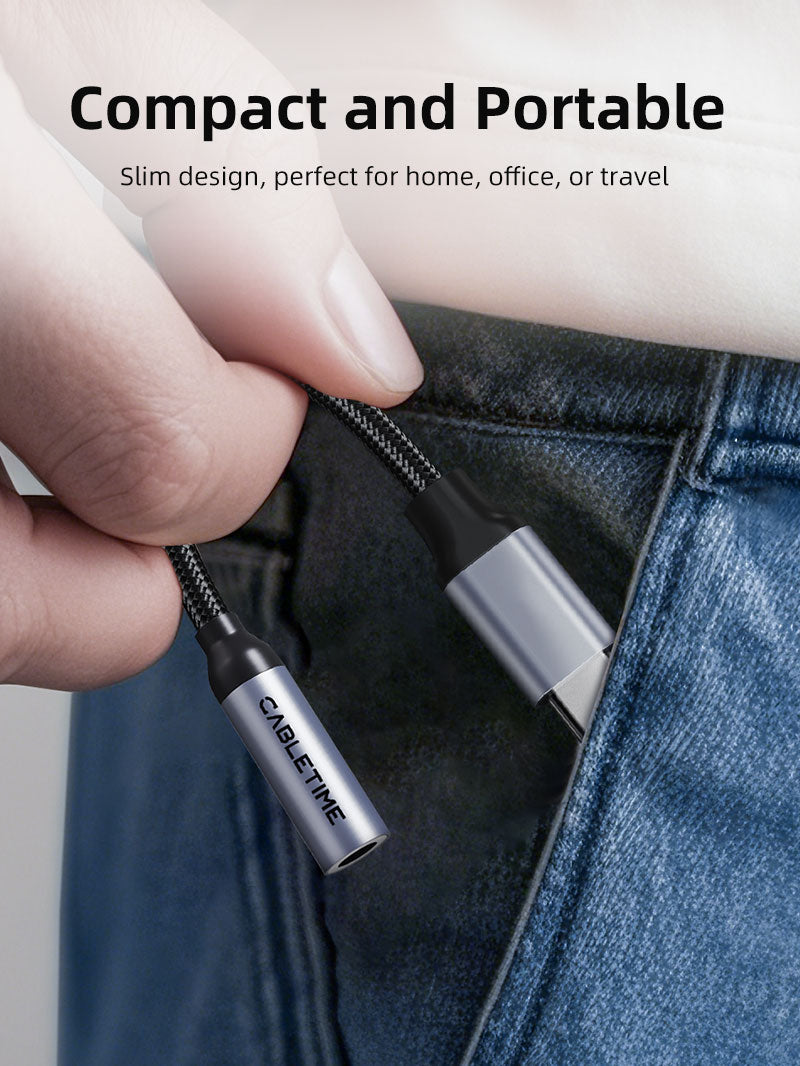 CABLETIME audio adapter portability