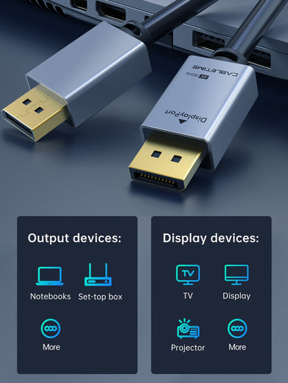 CABLETIME premium DisplayPort cable compatible workstation setup