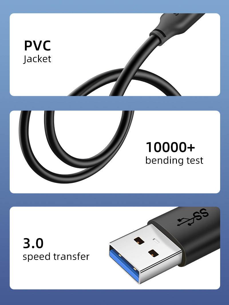 CABLETIME USB A-to-A cable length options