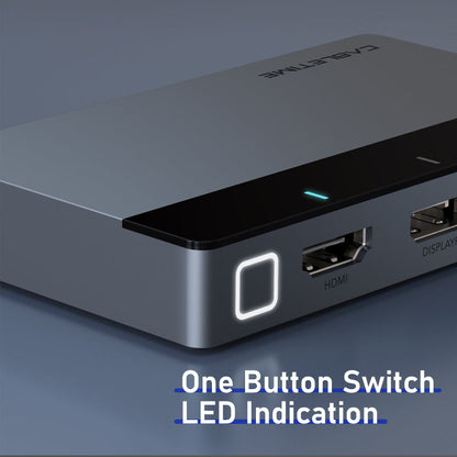 CABLETIME 4-in-1 4K@60Hz HDMI Auto Presentation Switcher, USB-C / HDMI / DP / Mini DP to HDMI