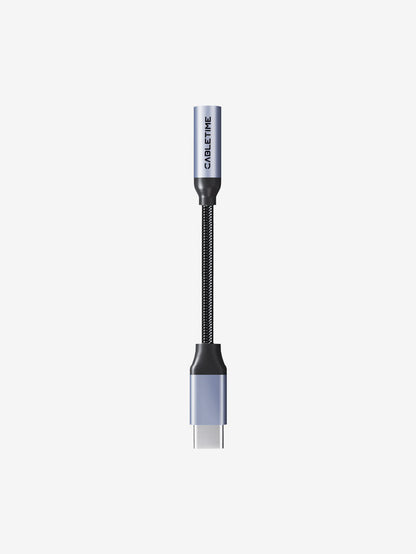 CABLETIME USB-C to 3.5mm audio adapter