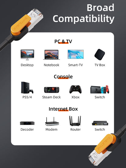 CABLETIME FTP Shielded Cat6 Ethernet Patch Cable RJ45 LAN Cable