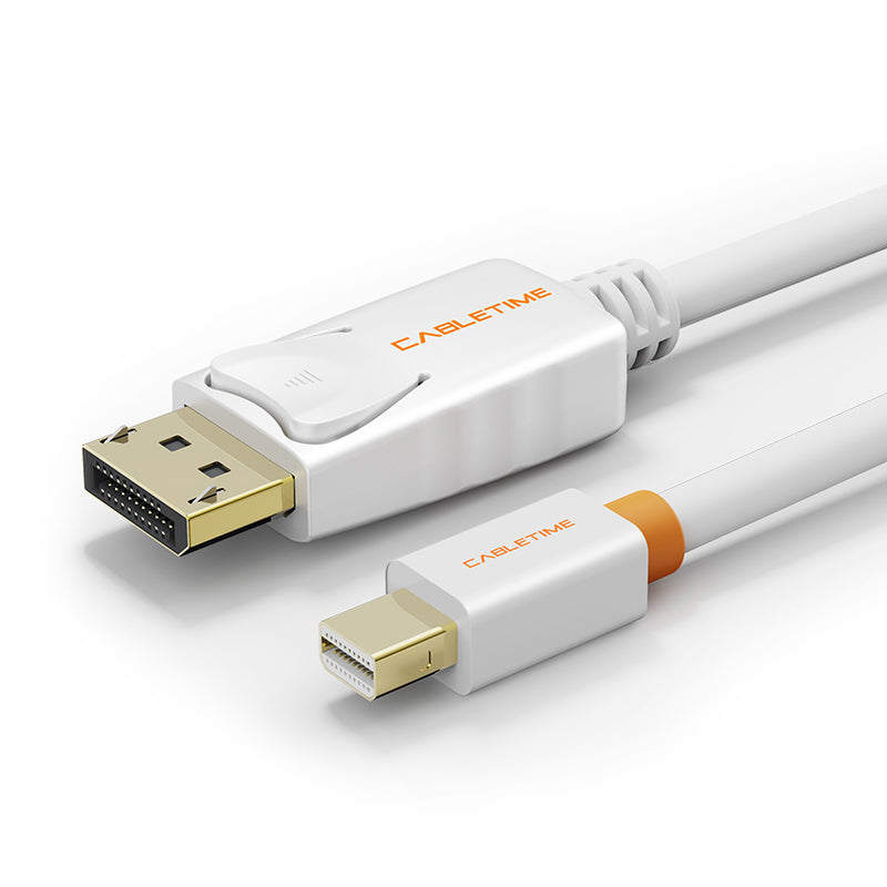 CABLETIME Mini DisplayPort to DisplayPort cable colour options