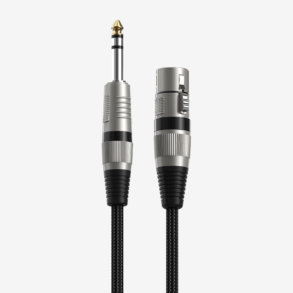 CABLETIME 6.35mm TS male to XLR female audio cable CT-6MXF-ZB