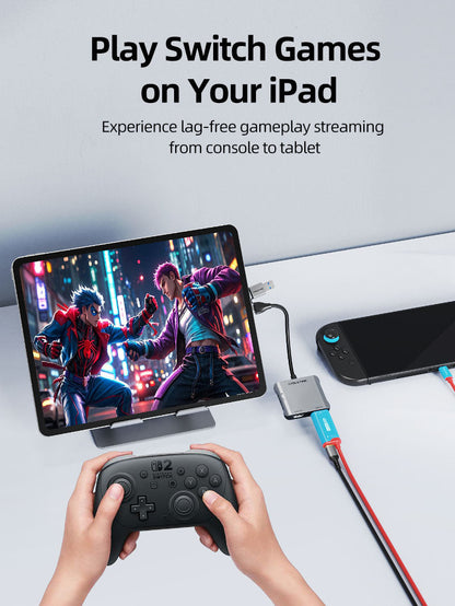 CABLETIME USB 3.0 HDMI Capture Card 1080P60 with 4K30Hz Loop Out, USB-A/USB-C Output, Mic Input & Audio Monitoring