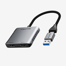 CABLETIME USB 3.0 HDMI Capture Card 1080P60 with 4K30Hz Loop Out, USB-A/USB-C Output, Mic Input & Audio Monitoring