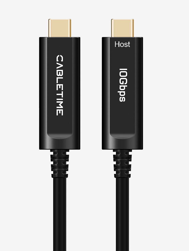 CABLETIME 10Gbps USB-C active optical data cable CT-ACMG2-AZB