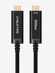 CABLETIME 10Gbps USB-C active optical data cable CT-ACMG2-AZB