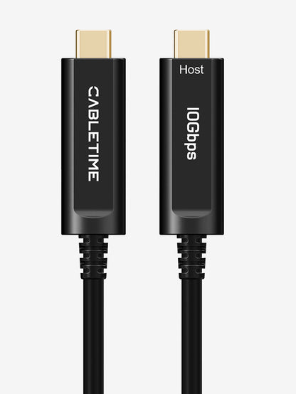 CABLETIME 10Gbps USB-C active optical data cable CT-ACMG2-AZB