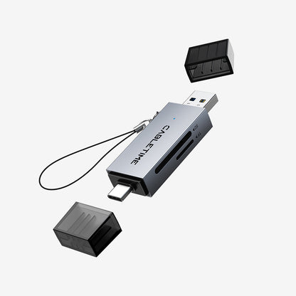 CABLETIME High Speed USB-C and USB 3.0 to SD / Micro SD Card Reader – CD40G