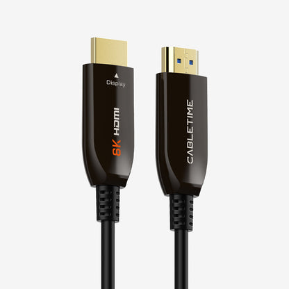 CABLETIME AOC Active Fiber Optical HDMI 2.1 Cable 8K 60Hz 48Gbps HDR