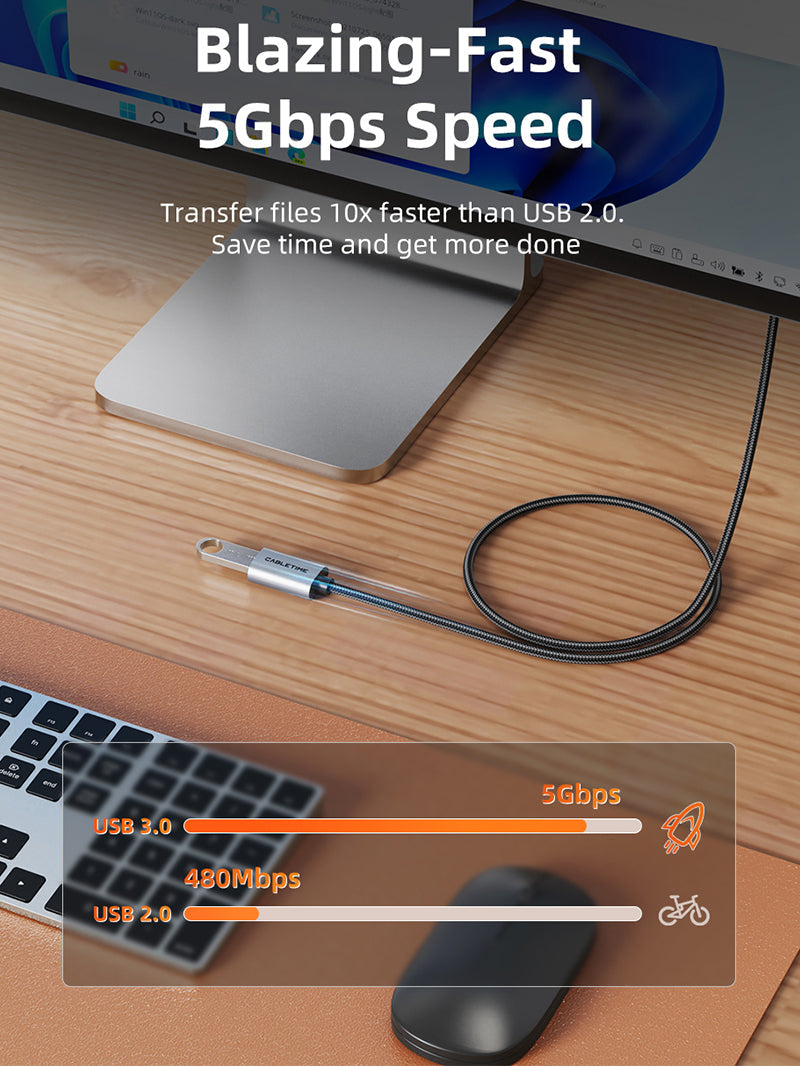 CABLETIME USB extension cable use cases