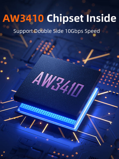 CABLETIME 10Gbps USB 3.2 Gen 2 Type A to Type C Adapter, model CP80G, SKU CT-AMCF10-AG.