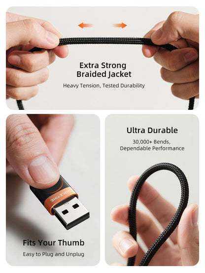 CABLETIME 2A cable extra-strong braided durability
