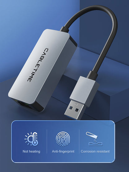 CABLETIME 2.5Gbps USB 3.0-A to RJ45 Ethernet Adapter – CB56G