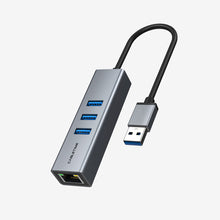 CABLETIME USB 3.0 3-Port Hub with Gigabit Ethernet Adapter – CB55G