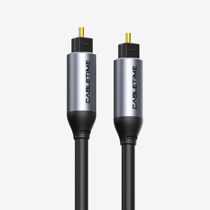 CABLETIME Premium Toslink Optical Cable for Soundbar, TV, Amplifier, DVD & Home Theater – 1m / 2m / 3m / 5m