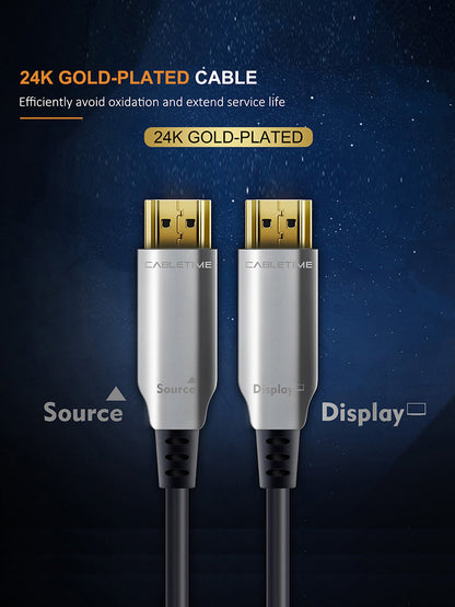 CABLETIME Active Fiber Optical HDMI 2.0 Cable (AOC) 4K 60Hz