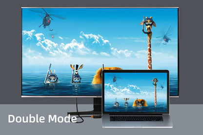 CABLETIME DisplayPort to HDMI mirror and extended desktop modes