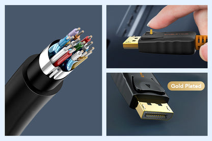 CABLETIME DisplayPort to HDMI cable durable construction
