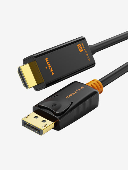 CABLETIME DisplayPort to HDMI cable product view