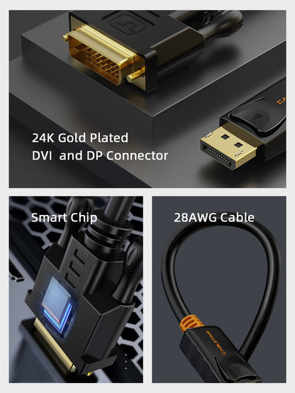 CABLETIME DisplayPort to DVI cable connector and chipset detail