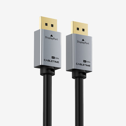CABLETIME premium DisplayPort 1.2 male to male cable CT-AV585-P01G-SG