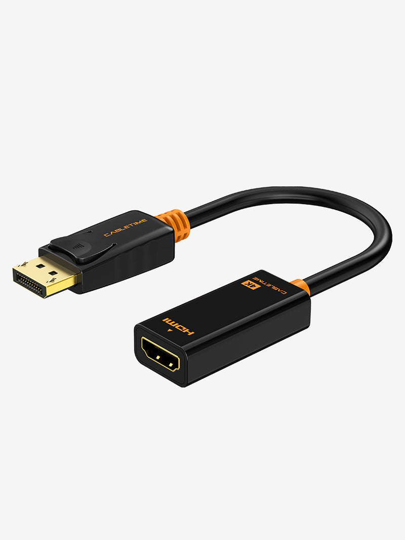 CABLETIME DisplayPort to HDMI adapter 4K 30Hz CT-AV586-01G(4K)-B0.2