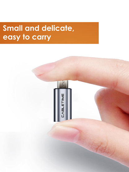 USB 2.0 Micro B to USB Type C Adapter Converter M/F