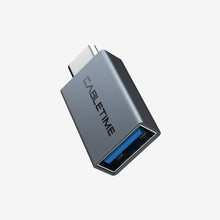CABLETIME USB C to USB 3.0 Adapter Converter, model CP76G, SKU CT-C160-PU33-CMAF(OTG)-AS.