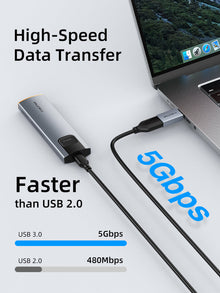 CABLETIME USB C to USB 3.0 Adapter Converter, model CP76G, SKU CT-C160-PU33-CMAF(OTG)-AS.
