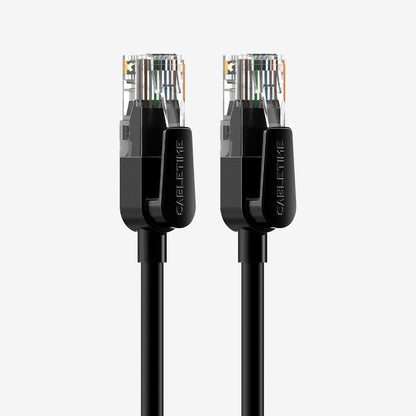CABLETIME Cat6 Ethernet Network Cable UTP RJ45 Black